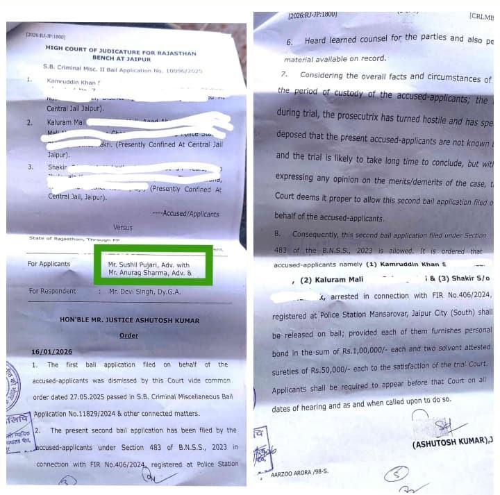 High Court bail order, Kamruddin Khan and others